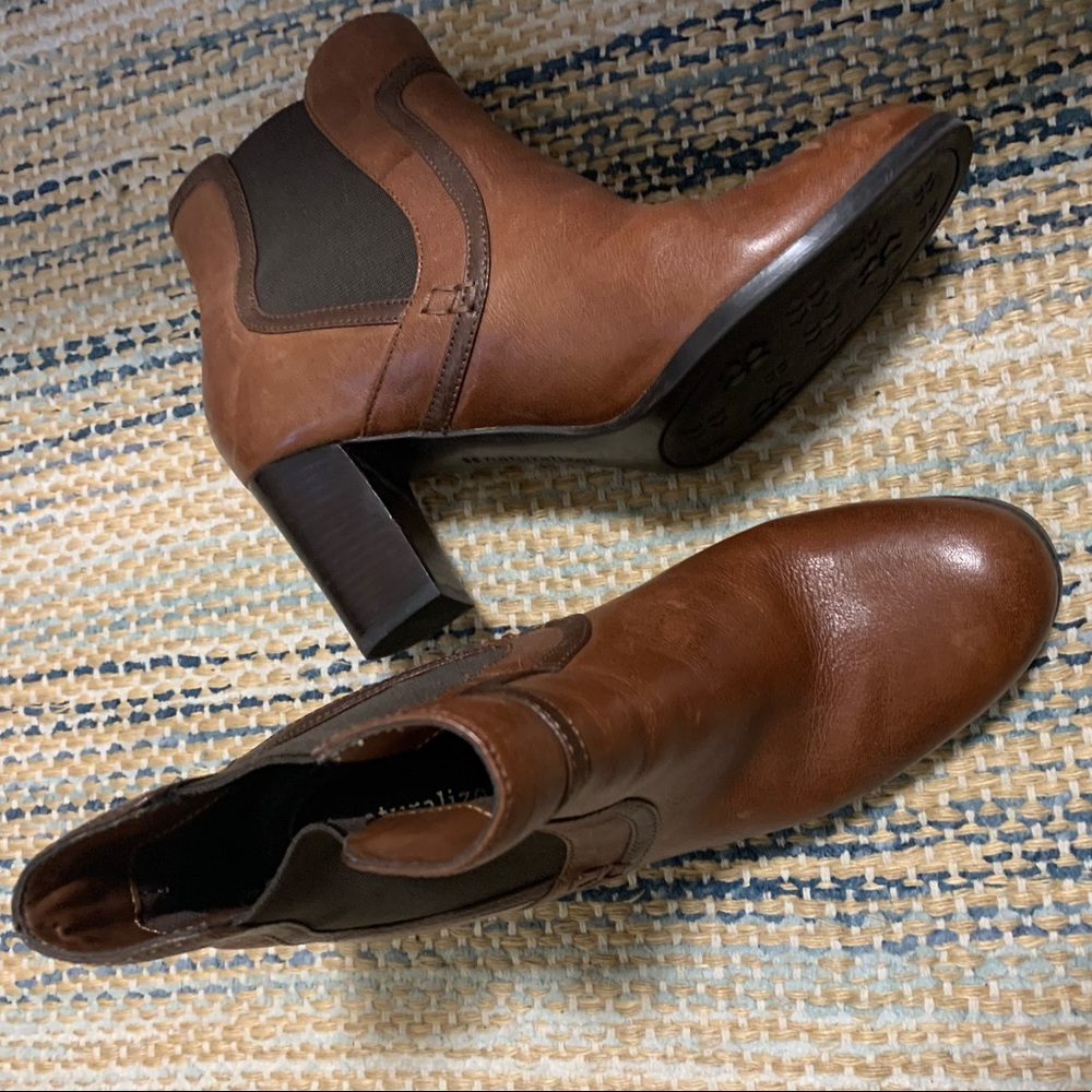 Naturalized ankle booties